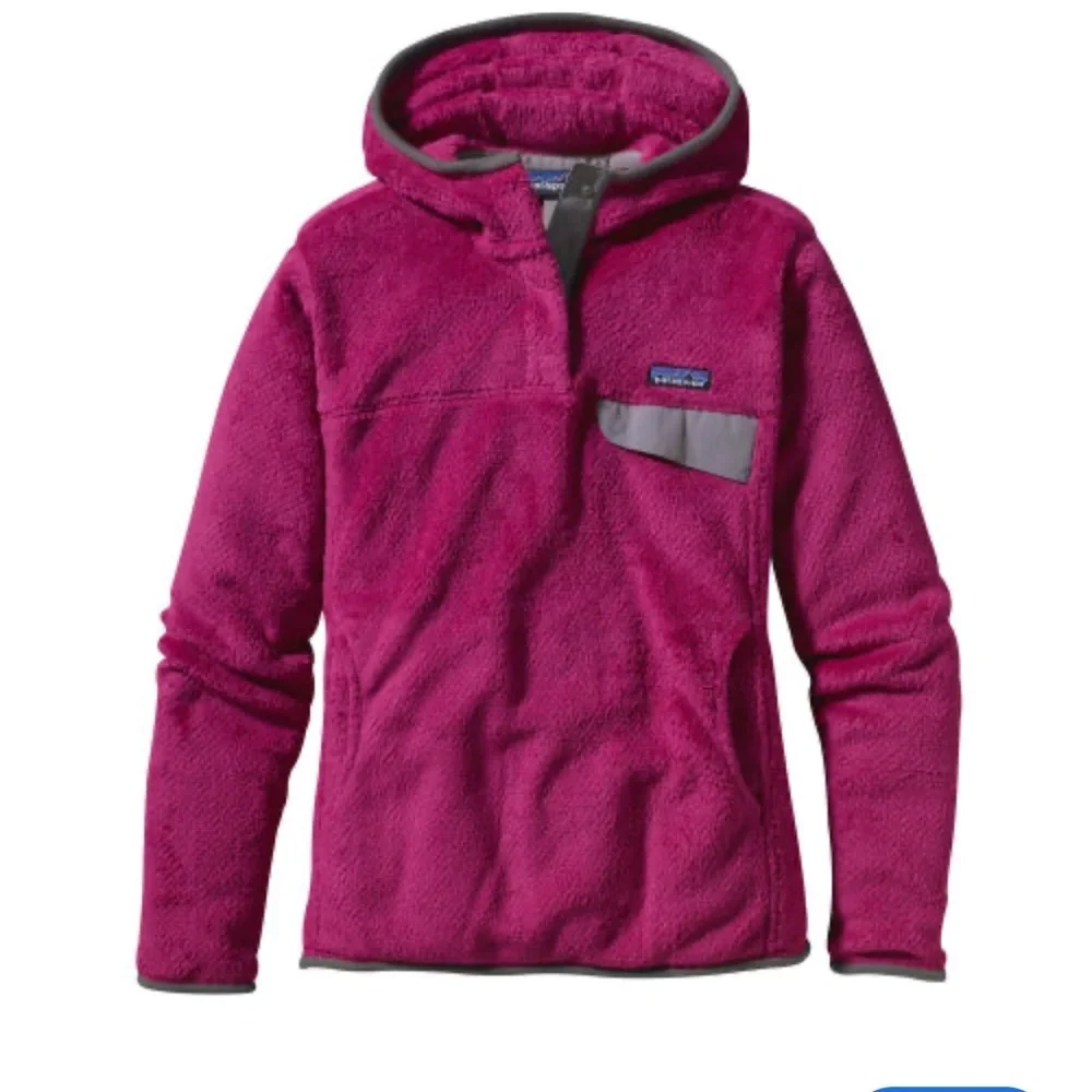 Patagonia Jacket ReTool Snap T Fleece Hoodie Sweatshirt Pink Gray Medium Soft - Picture 3 of 10